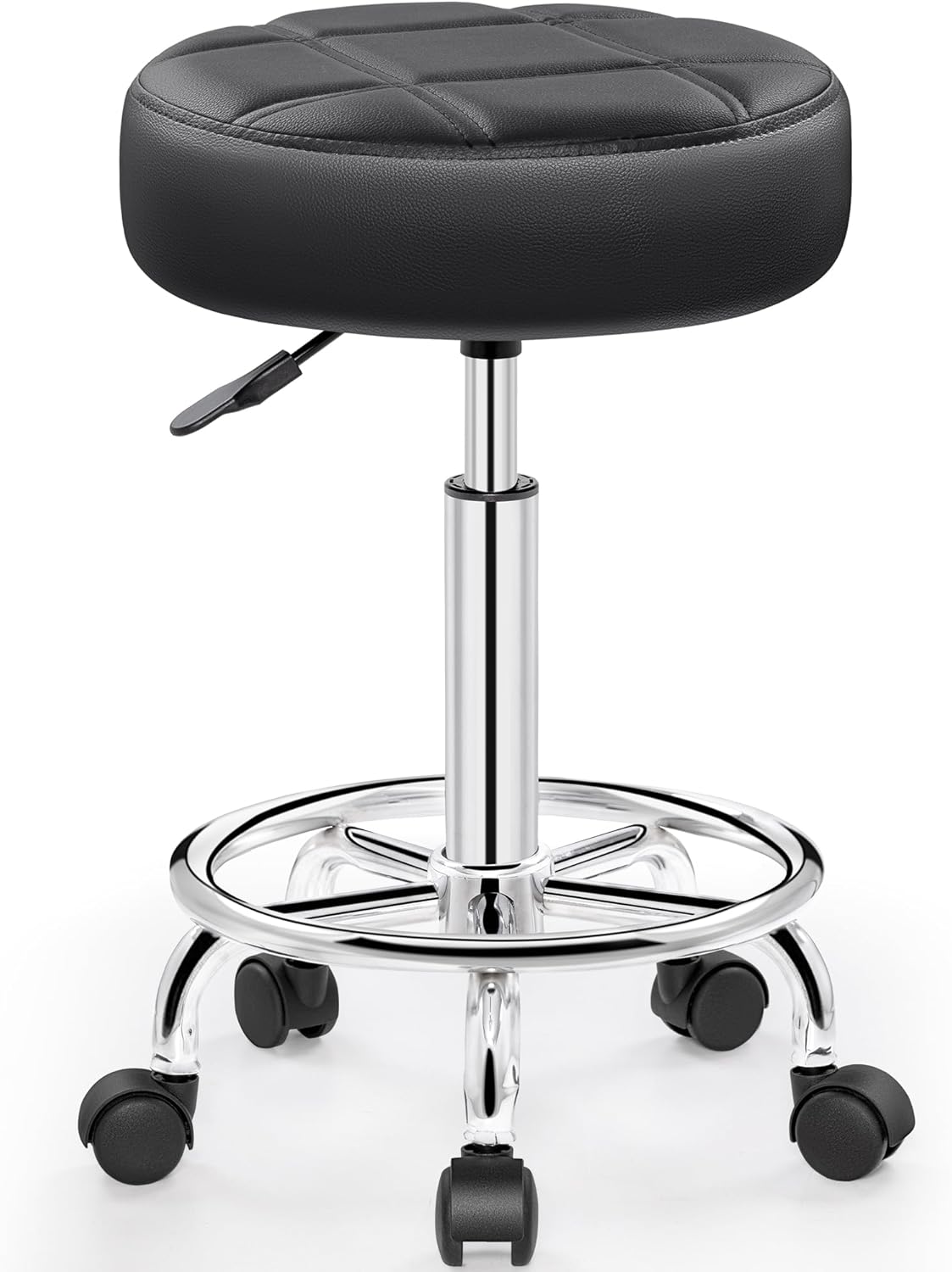 Rolling Stool with Wheels for Versatile Adjustable Seating