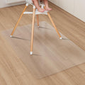 Clear Plastic Area Mat for Under High Chair - No Slip Waterproof Floor
