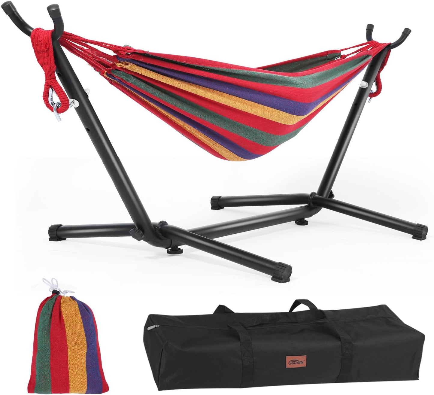 Goutime Children's Hammock with Stand for Indoor and Outdoor Fun