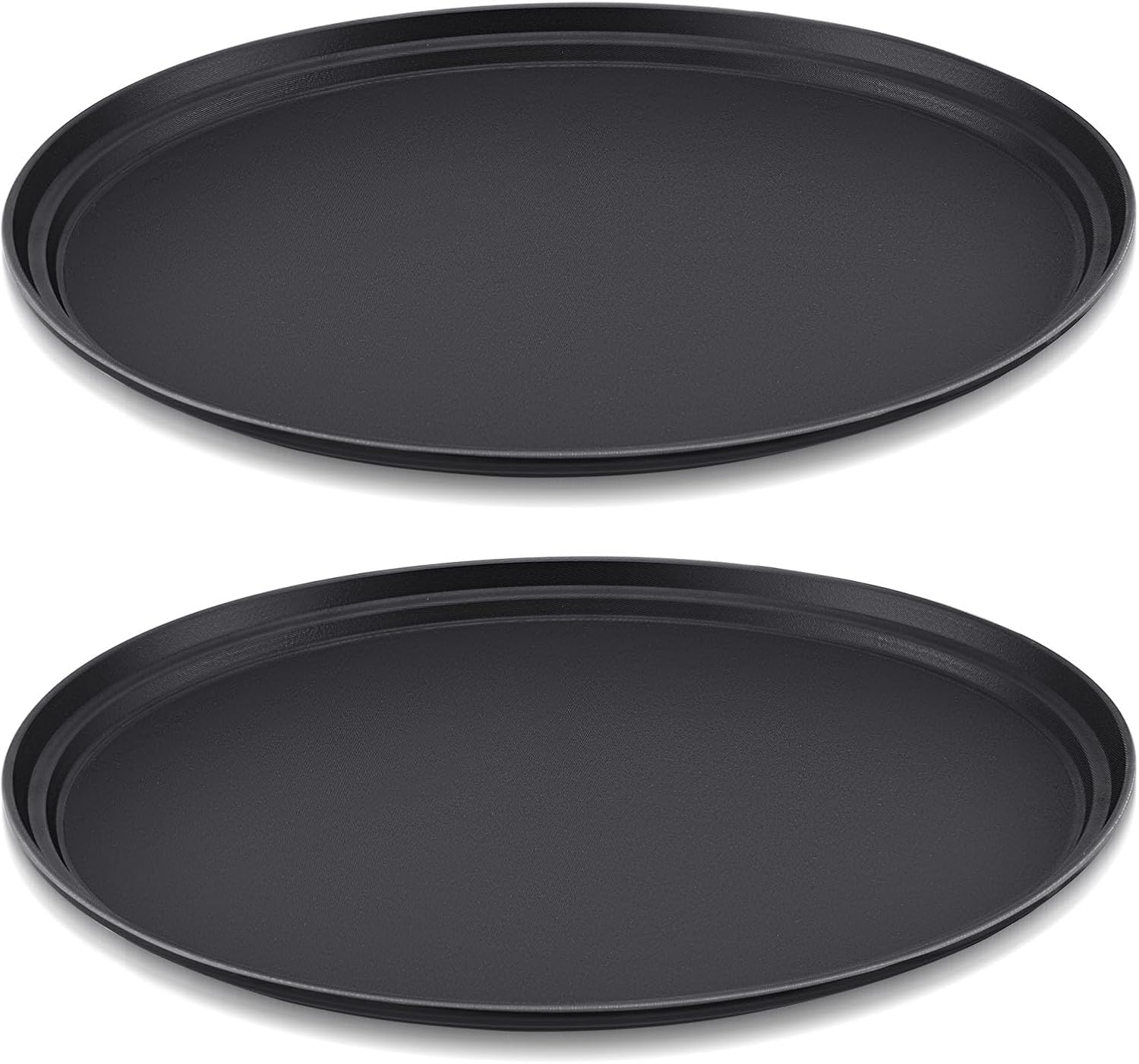 2 Pcs 24 x 29 Inch Non Slip Rubber Lined Serving Trays