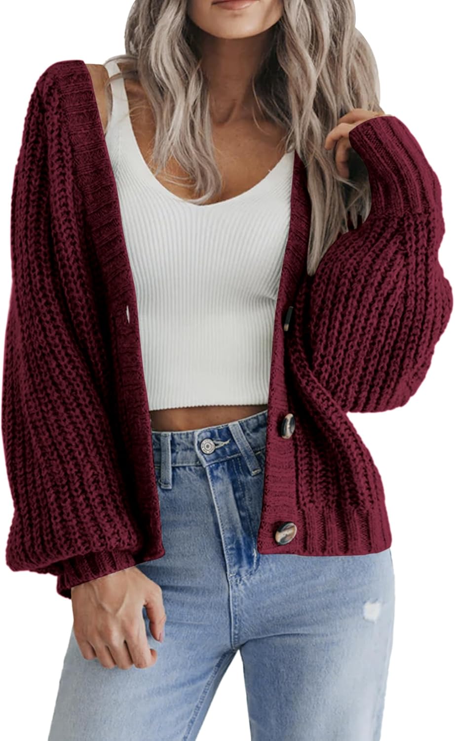 Zeagoo Women's Chunky Knit Cardigans for Stylish Fall Looks
