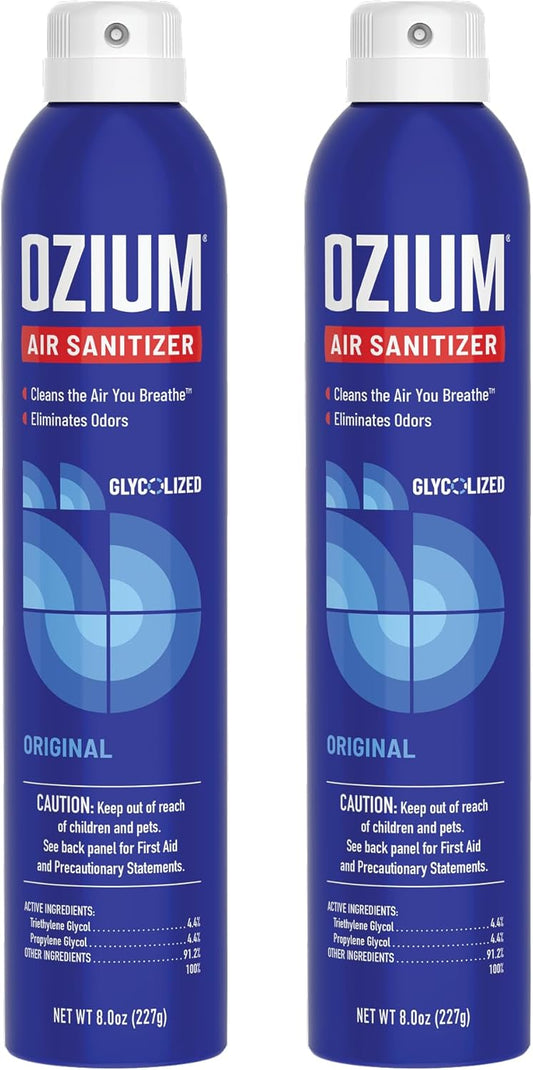 Ozium 8 Oz. Air Sanitizer & Odor Eliminator x2 - Original Scent