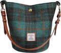 Harris Tweed Bucket Bag Shoulder Handbag for Women - Timeless Checked