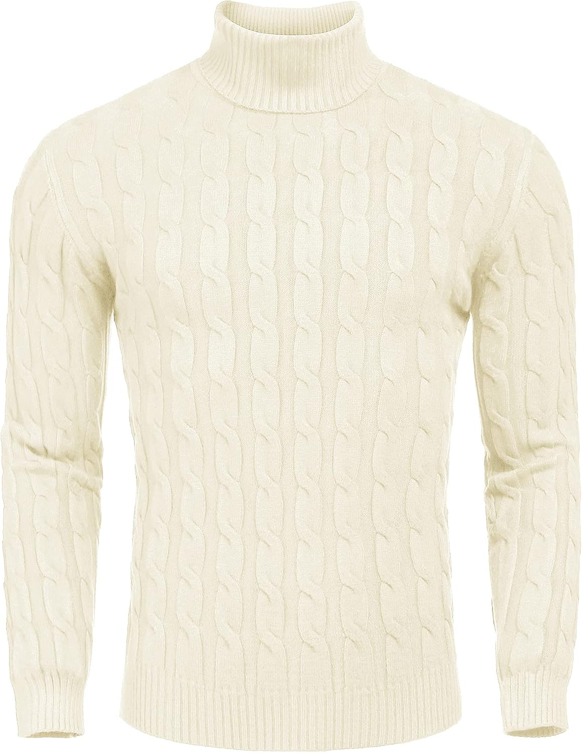 COOFANDY Men's Slim Fit Turtleneck Sweater for Casual Style