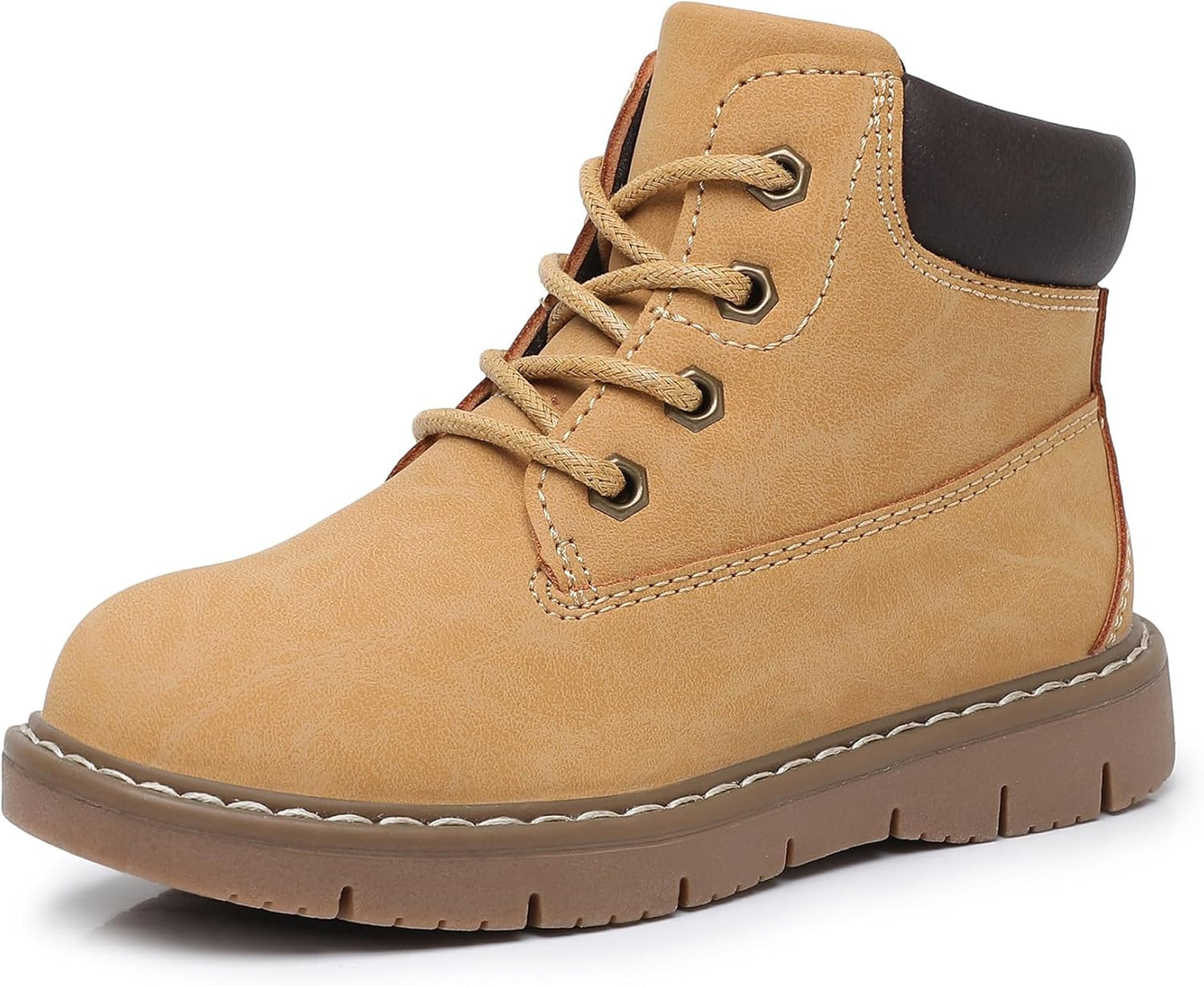 Apakowa Toddler Little Boys Water Resistant Ankle Work Boots