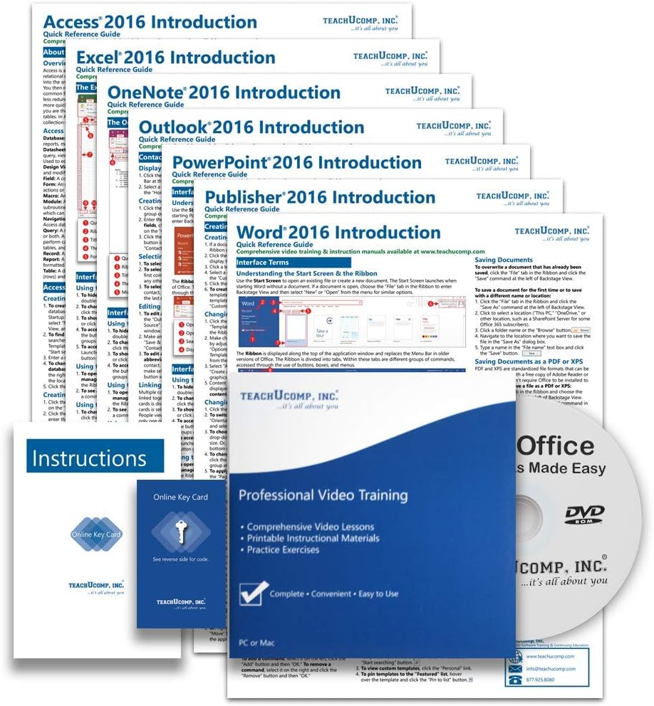 Comprehensive Video Training Course for Microsoft Office 2016
