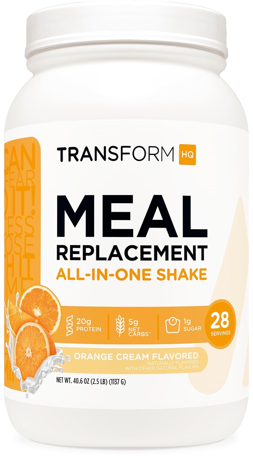 TransformHQ Meal Replacement Shake Powder - Gluten Free & Non-GMO