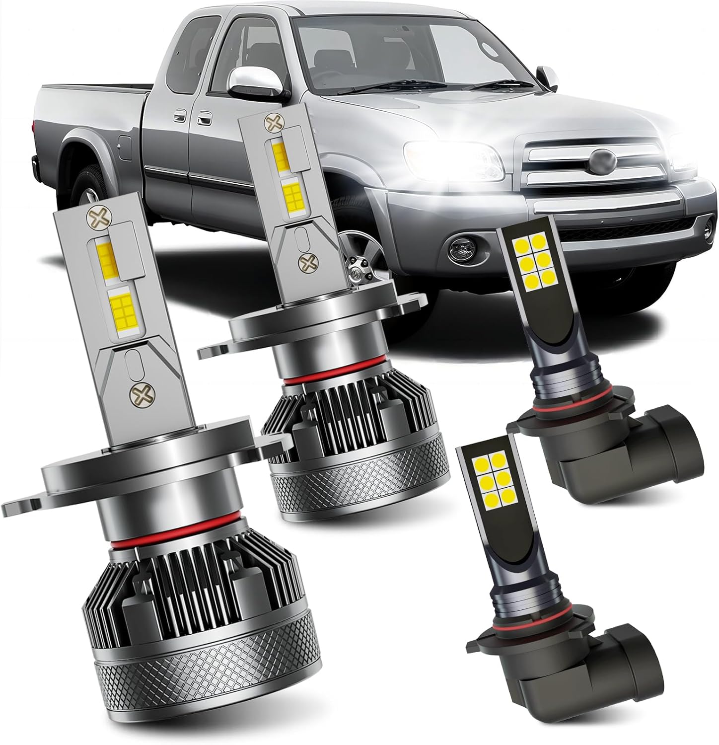 Fits 2000-2006 Toyota Tundra High Low Beam Fog Lights Bulbs