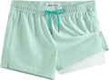 Mens Swim Trunks with Compression Liner - Quick Dry Stretch Shorts