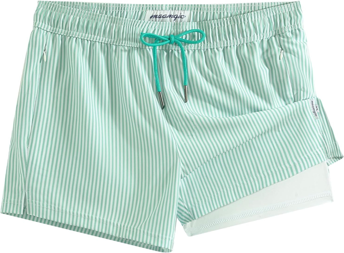 Mens Swim Trunks with Compression Liner for Ultimate Comfort