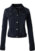 Design by Olivia Women's Classic Destroyed Washed Denim Jacket