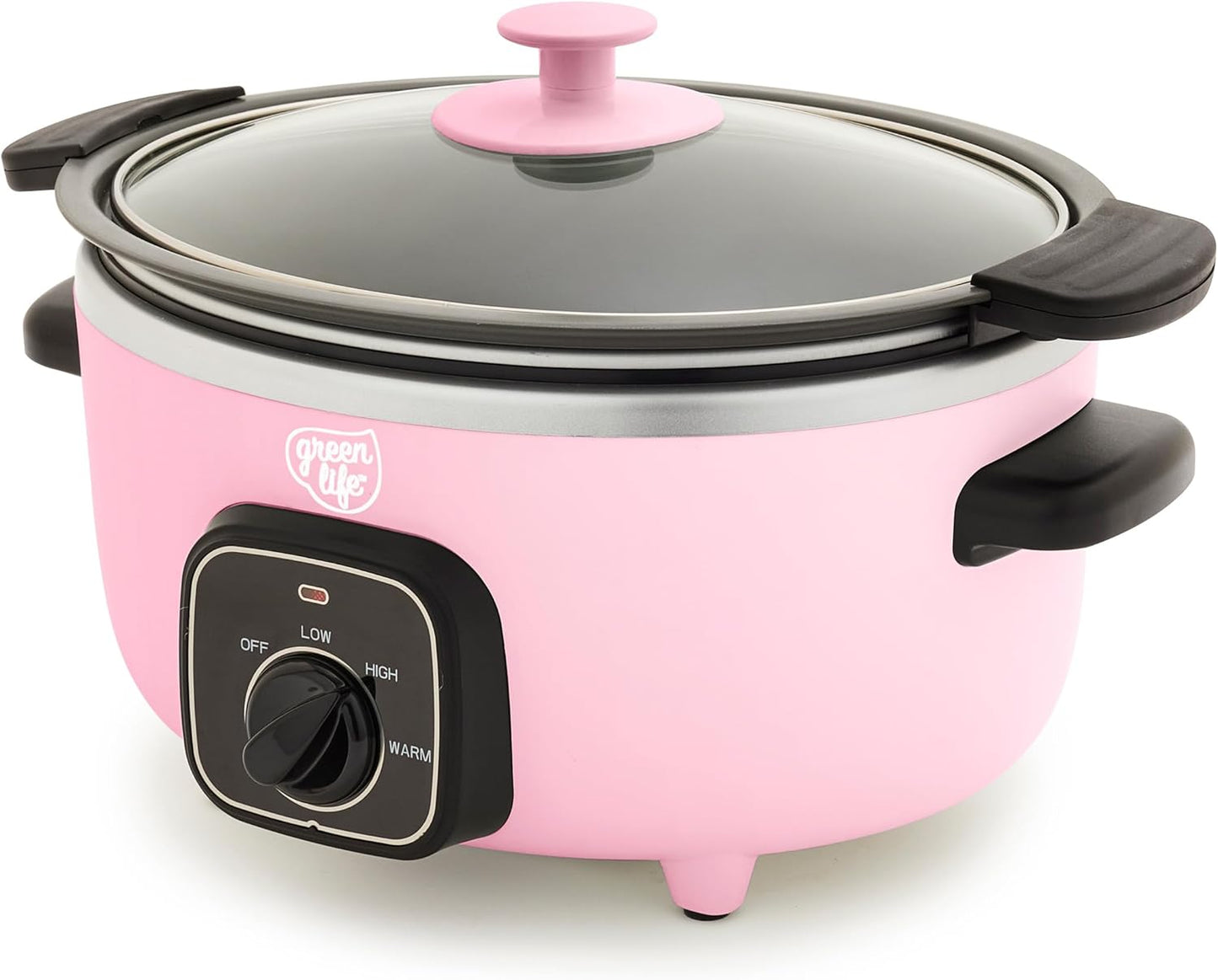 GreenLife 3.5QT Slow Cooker with Non-Toxic Ceramic Nonstick