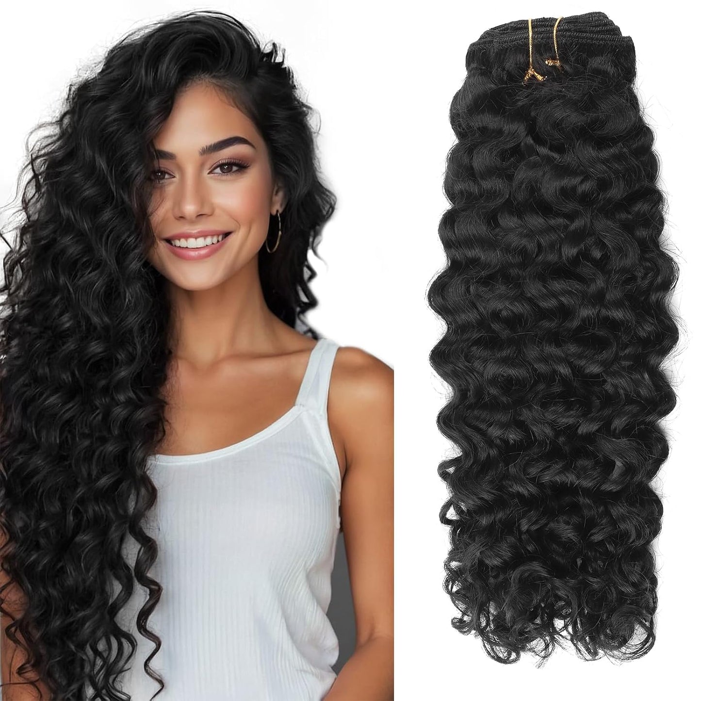 Natural Wavy Clip in Hair Extensions for Effortless Style