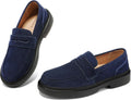 BEAUSEEN Women's Suede Penny Loafers Casual Lightweight Slip On Style