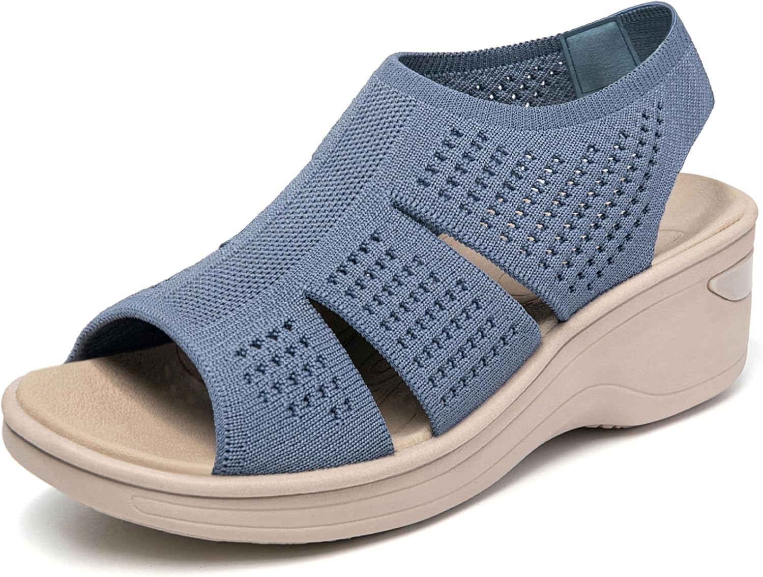 KOIMED Women's Comfortable Platform Walking Sandals for Summer