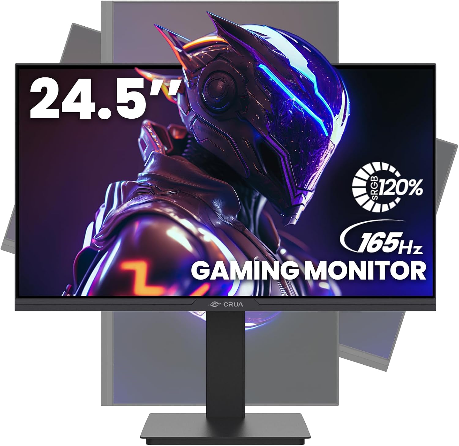 CRUA 24.5Inch Gaming Monitor with 165Hz Refresh Rate and FHD