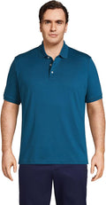 Lands' End Men's Short Sleeve Supima Polo Shirt for Comfort