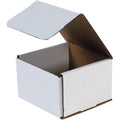 BOX USA BM664 6in x 6in x 4in White Mailers - Sturdy, Lightweight Pack