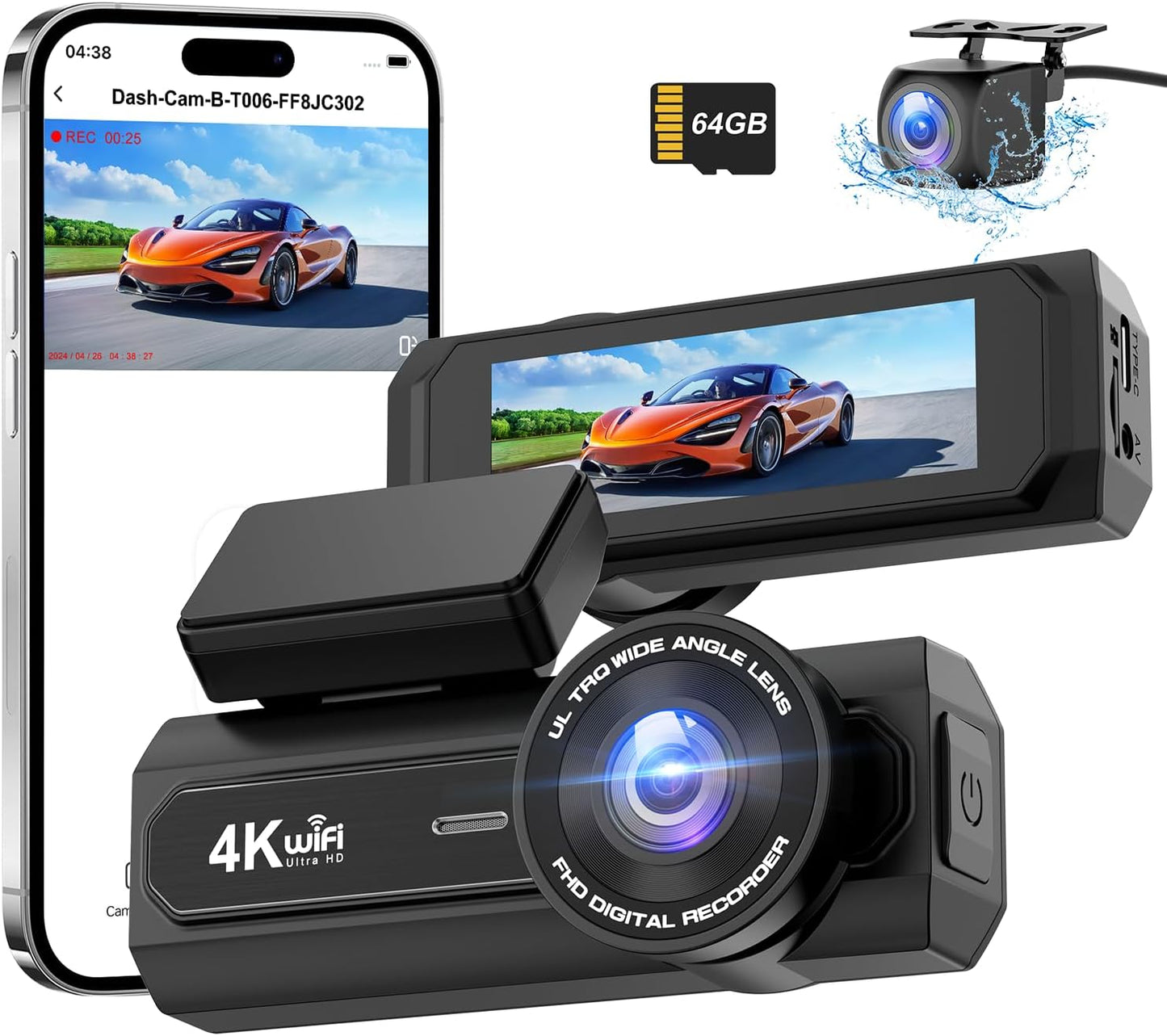 Otovoda 4K Dash Cam: Ultra HD Clarity & Night Vision
