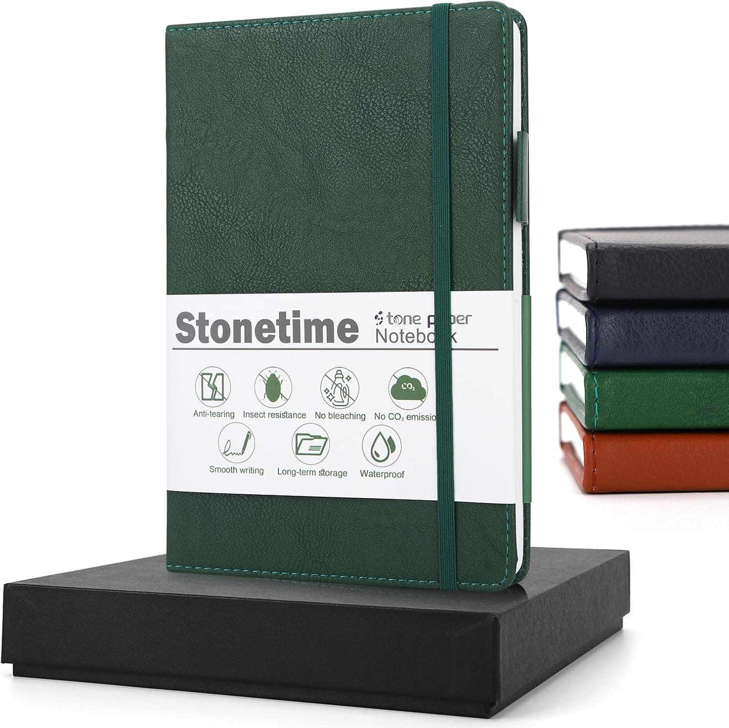 Waterproof A5 Hardcover Journal - Stone Paper, Ruled, 160 Pages - Perfect for Work & School