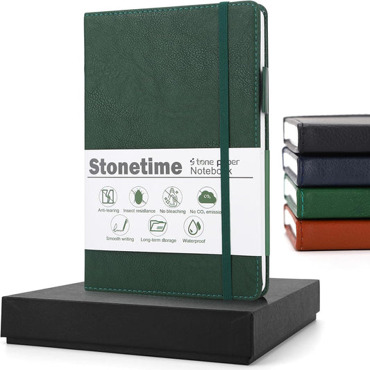 Waterproof A5 Hardcover Journal - Stone Paper, Ruled, 160 Pages - Perfect for Work & School