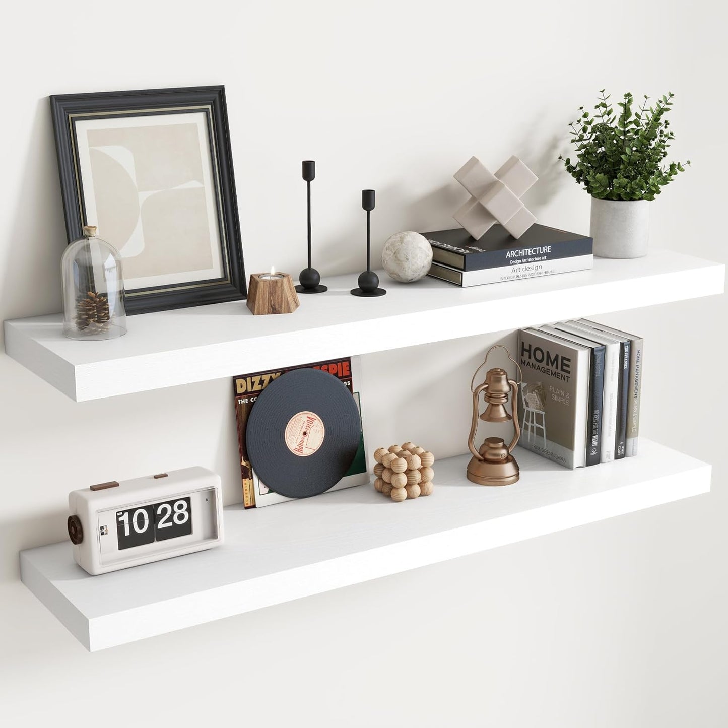 Floating Shelves for Wall with Invisible Brackets for Storage