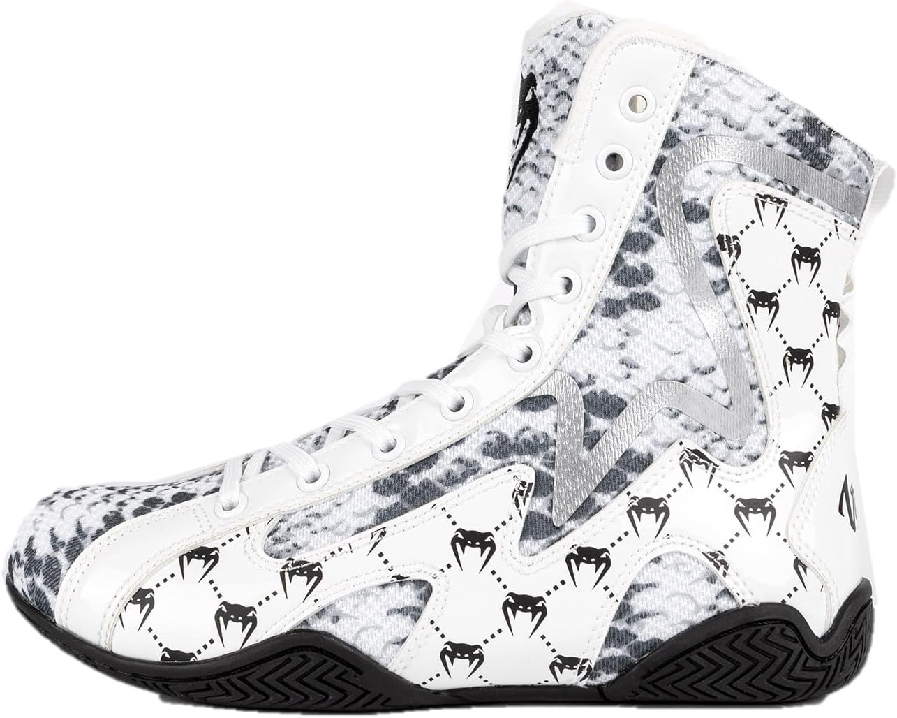 Venum White Snake Boxing Shoes - Supreme Grip