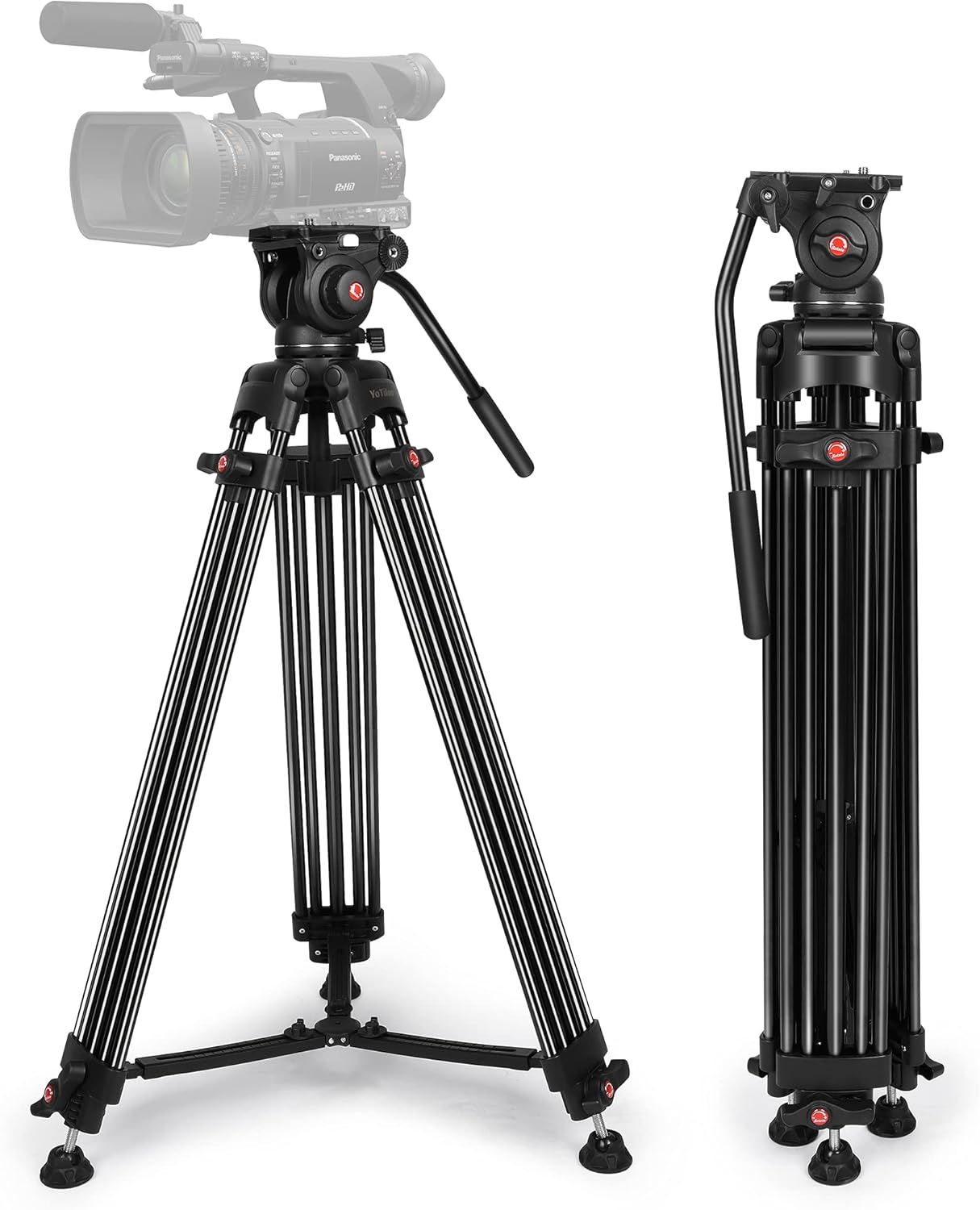 Heavy Duty Tripod for Professional Video with Fluid Head