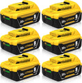 6-Pack 8000mAh Replacement for Dewalt 20V Battery - Long Run-Time