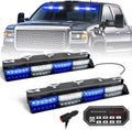 2x16.8 in Blue White Emergency Dash Strobe Light Bar - Visible Safety