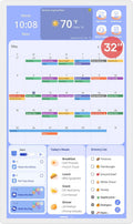 Digital Calendar+ 2 32 in Wall Touch Screen Chore Chart - Family