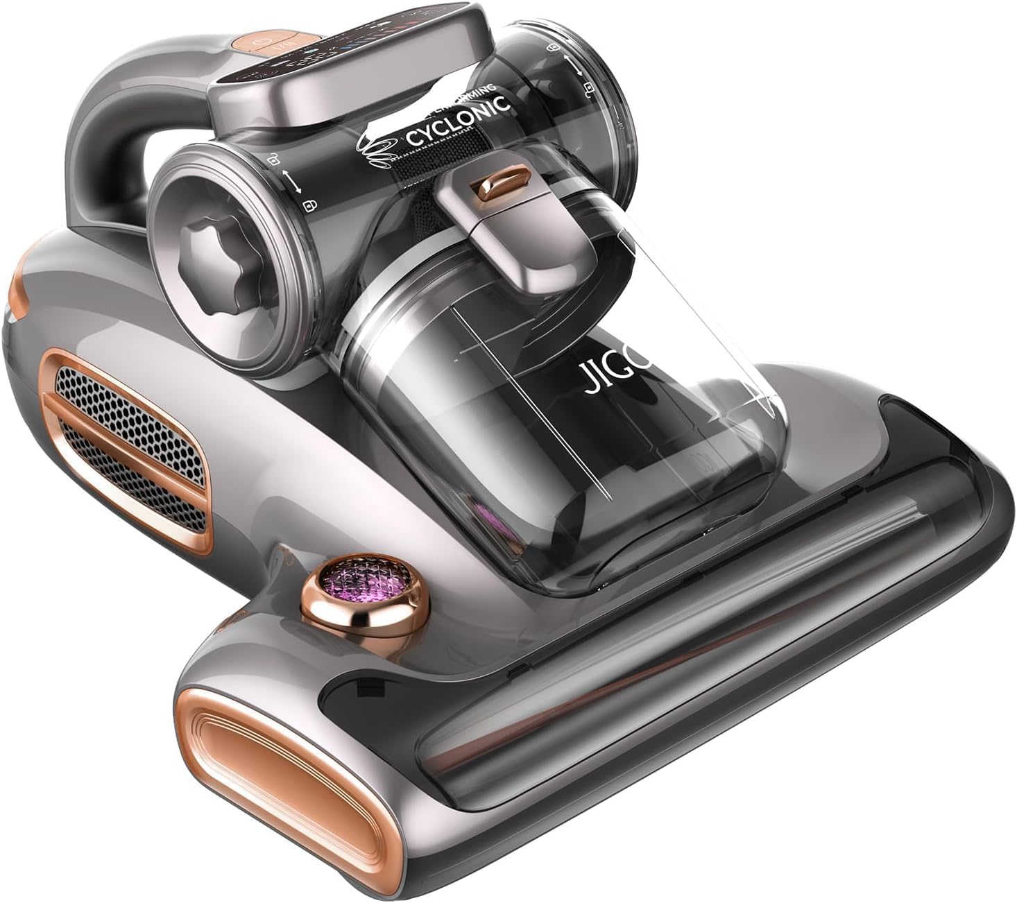 JIGOO T600 Bed Vacuum Cleaner with UV-C Light and 15Kpa Suction
