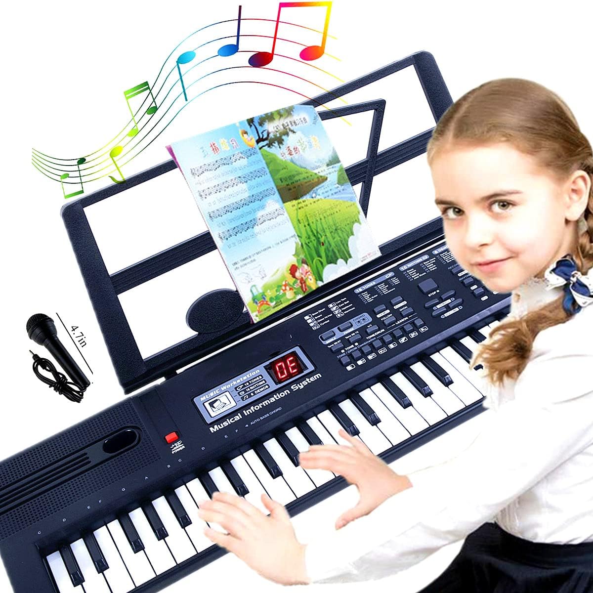 61-Key SEMART Electric Piano: Perfect for Kids!