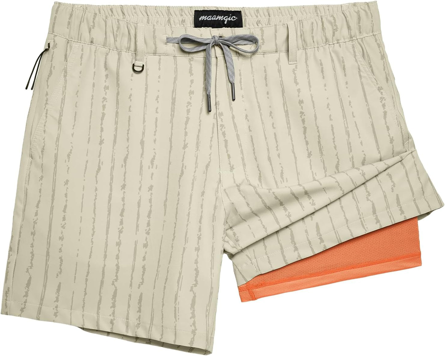 Mens Casual Shorts with Compression Liner for Active Lifestyle