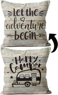 Happy Camper Pillow Covers - RV Gift Must-Have