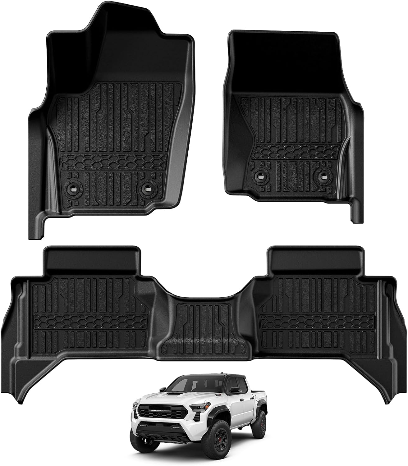 TripleAliners Tacoma 2024 2025 Double Cab Floor Mats Review