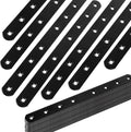 24Pack Straight Brackets Black 10in Mending Plate - Heavy Duty Repair
