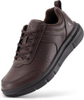 Extra Wide Men Walking Shoes Wide Dress Sneakers Comfortable Leather