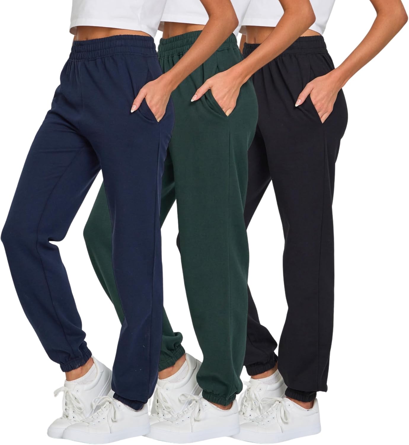 Ultra Performance Womens Sweatpants 3 Pack for Gym & Relaxation