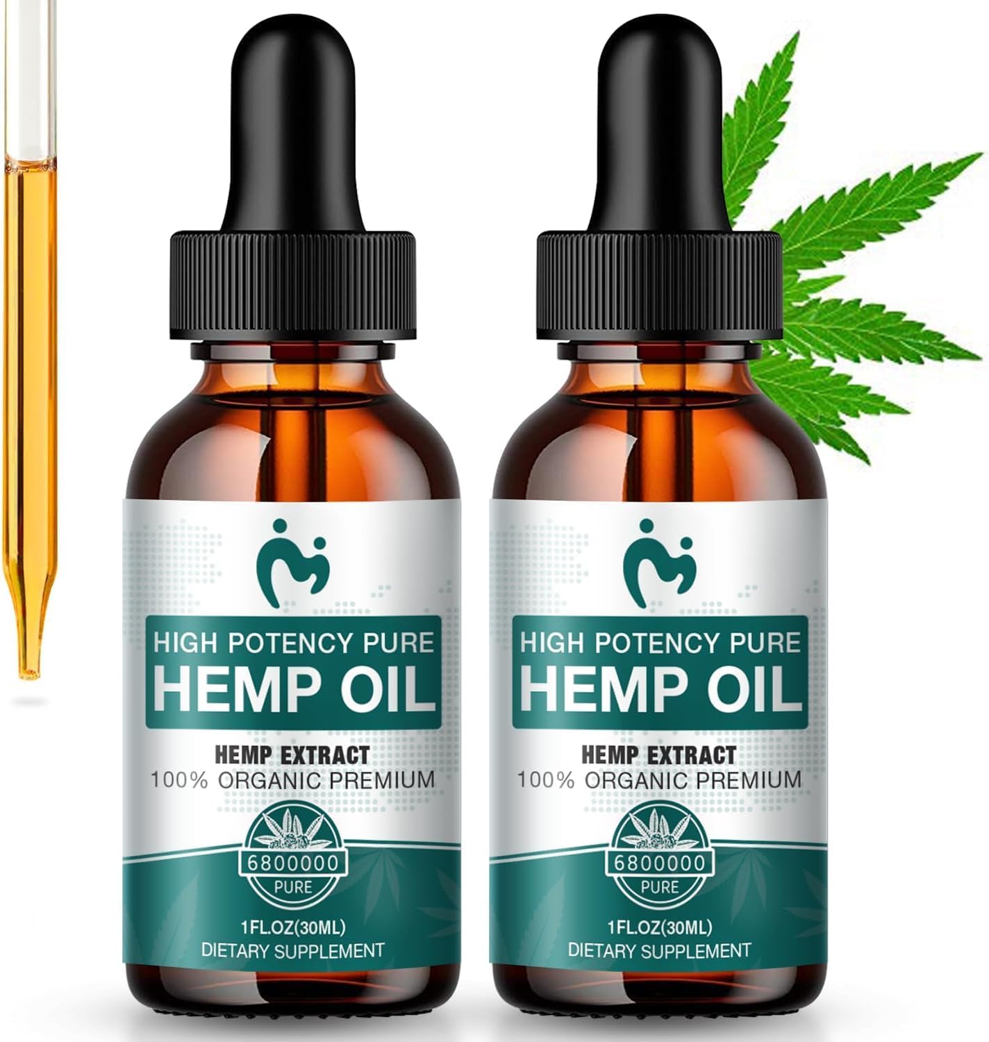 Hemp Oil Original Drops - High Purity Natural Extract for Health