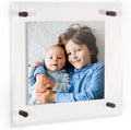 Floating Acrylic Frame for 10x10 Pictures - Polished 14x14 Display