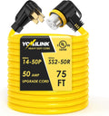 75 Feet 50 Amp RV/Generator Cord - 90Grip Heavy Duty