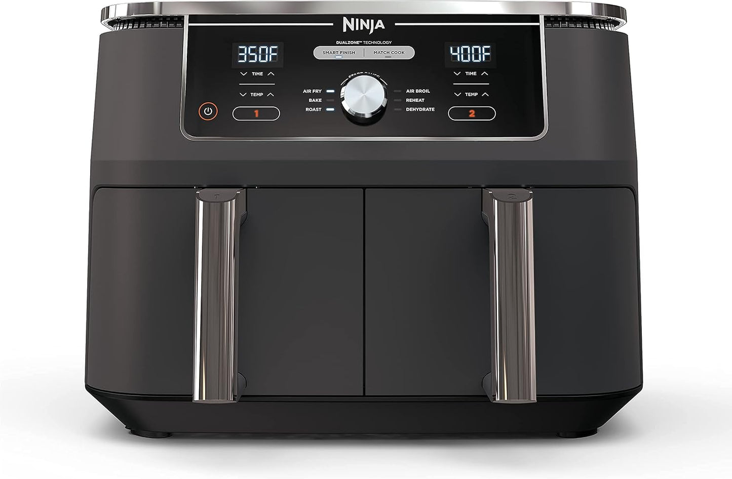 Ninja 10-Qt DualZone XL Air Fryer - 2 Independent Baskets for Quick Cooking