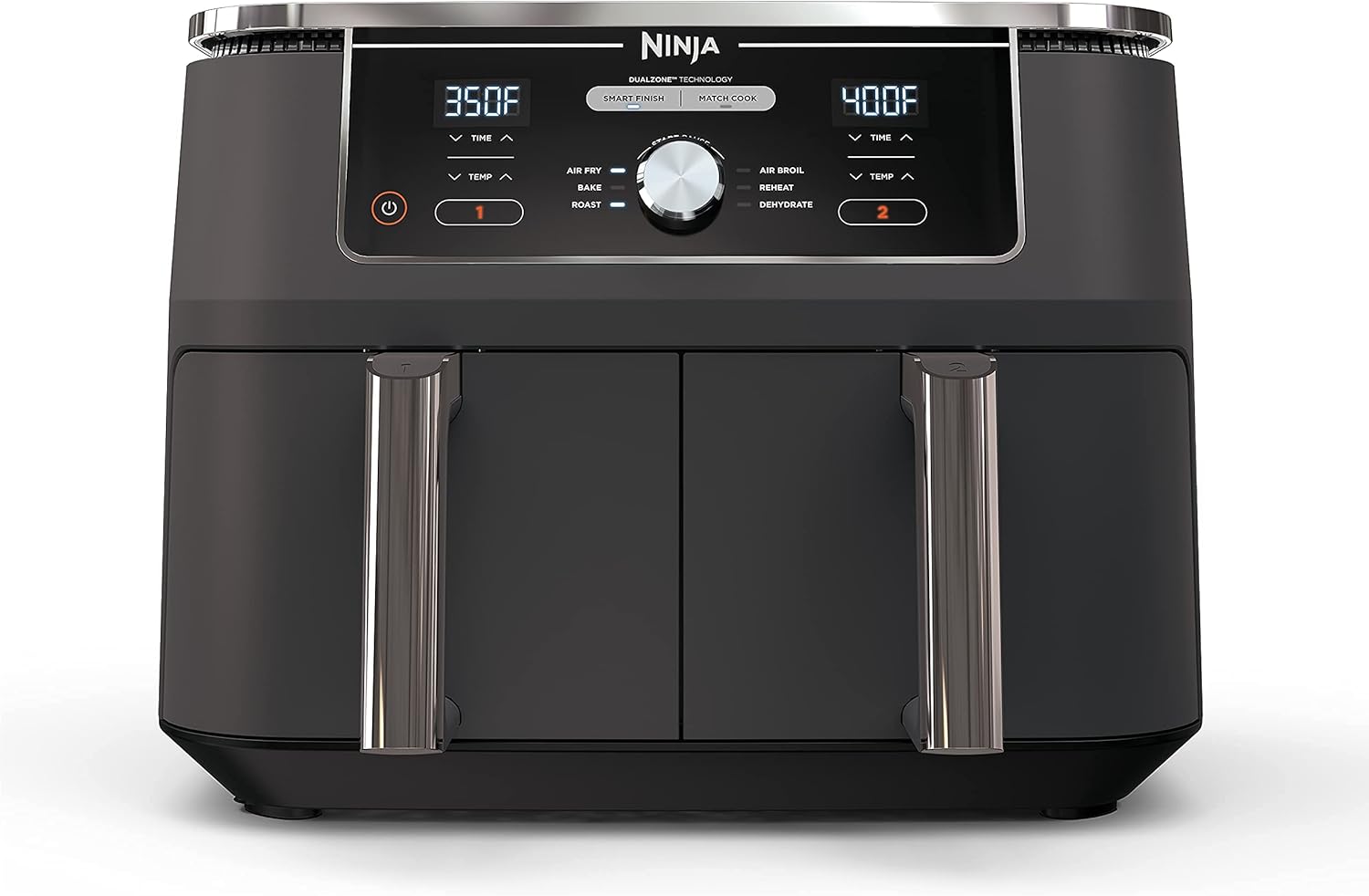 Ninja 10-Qt DualZone XL Air Fryer - 2 Independent Baskets for Quick Cooking