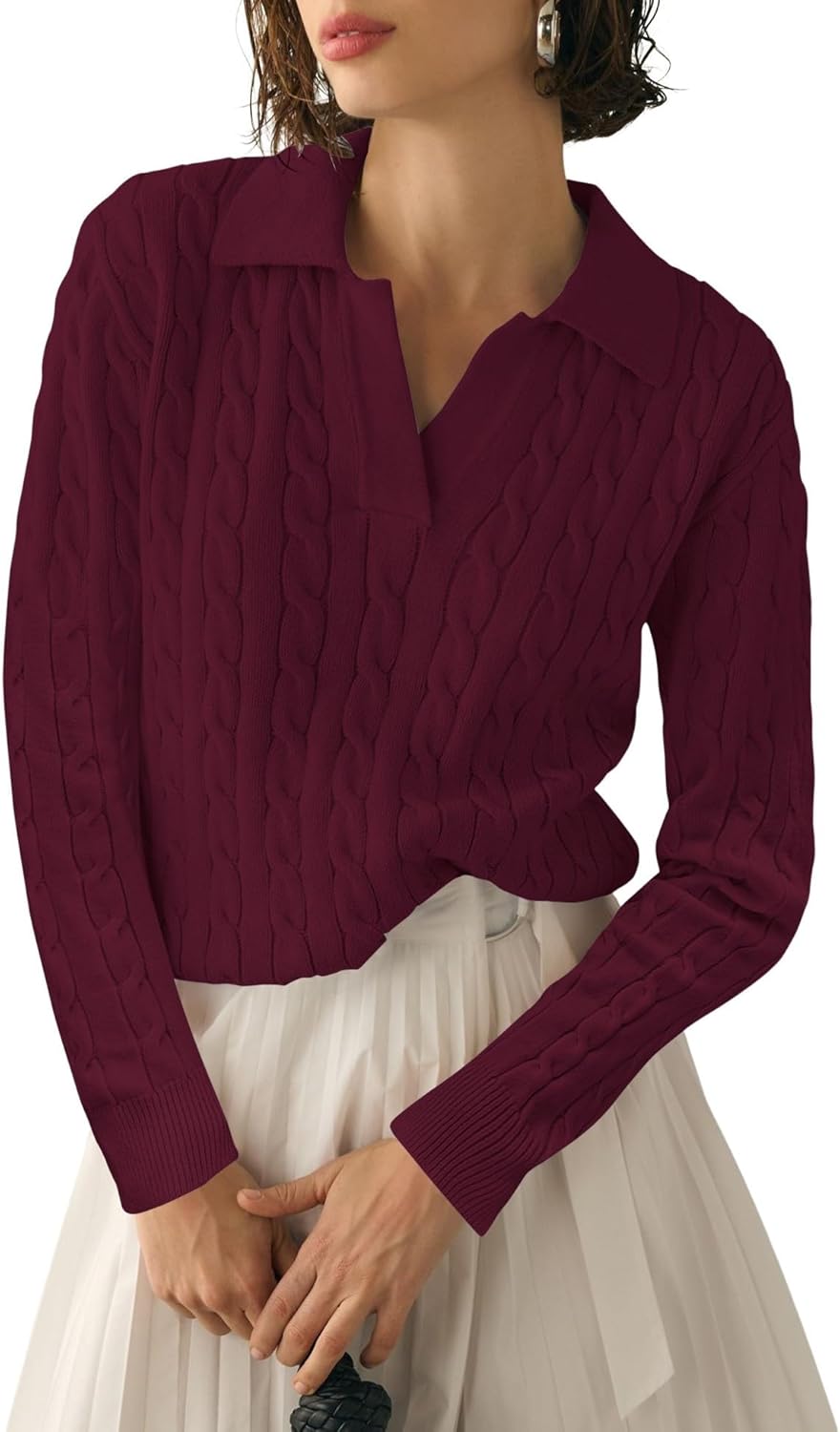 Micoson Womens Fall Long Sleeve Sweaters for Stylish Comfort