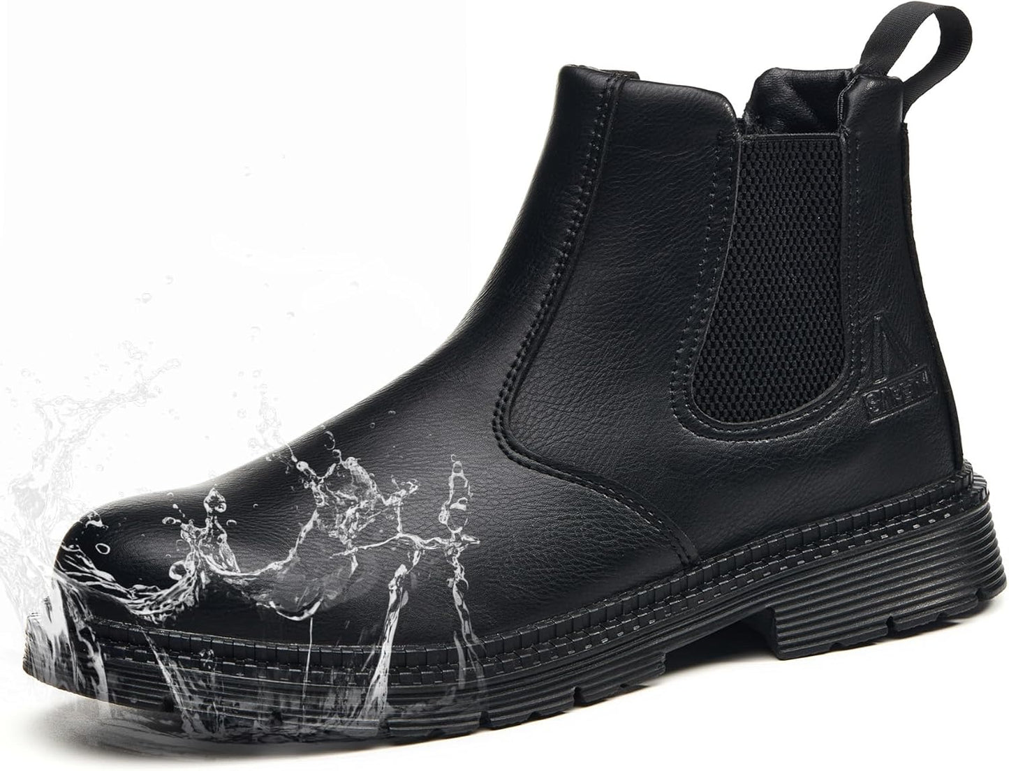 Unisex-Adults Steel Toe Chelsea Boots for Comfort and Safety