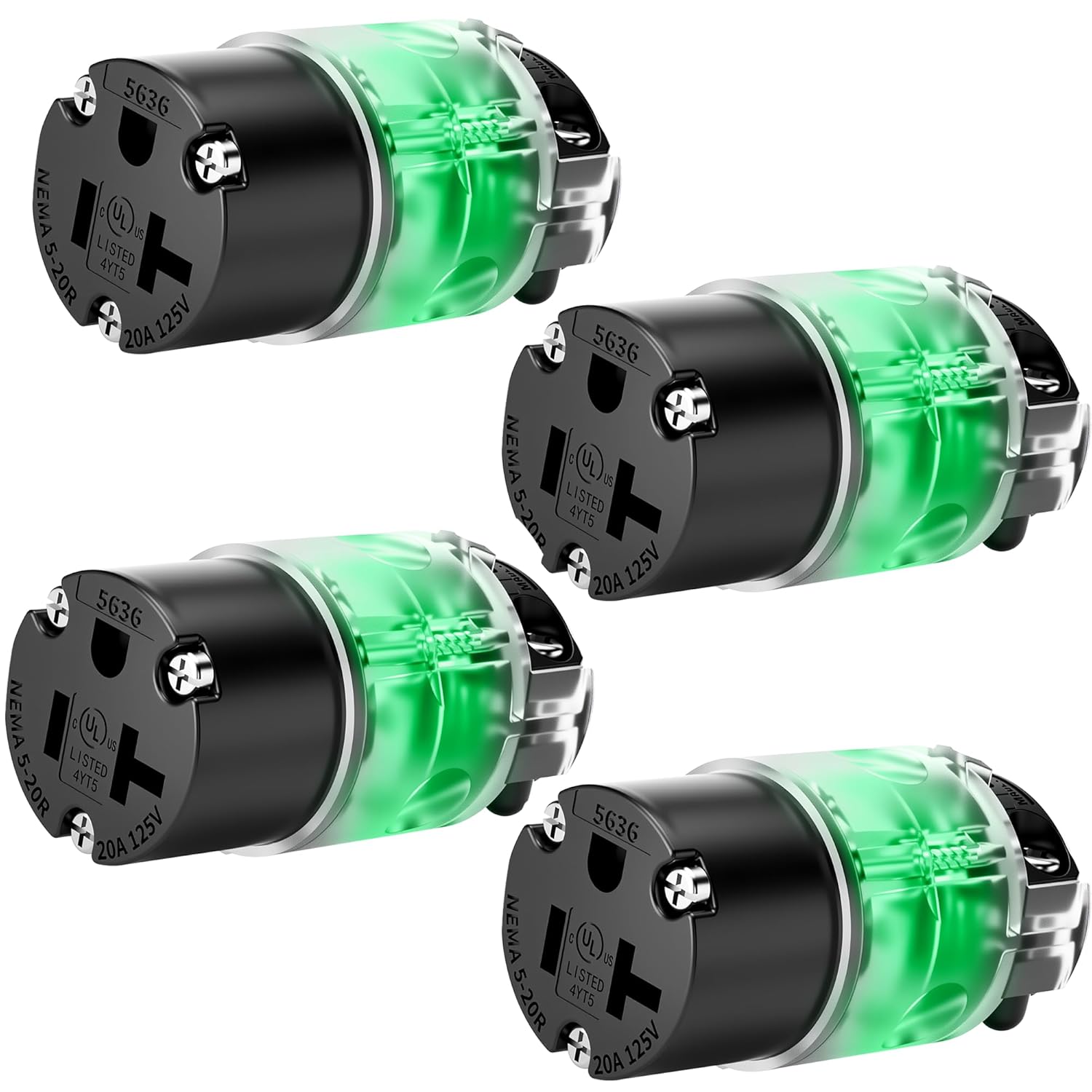 20A Female Extension Cord Ends Replacement for Heavy-Duty Use