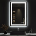 LED Mirror for Bathroom 24x36 in - Gradient Front and Backlight