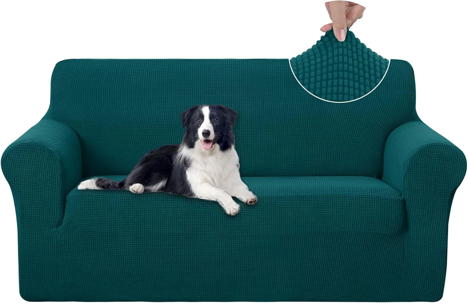 U-NICE HOME Oversized Stretch Loveseat Couch Cover for Pets
