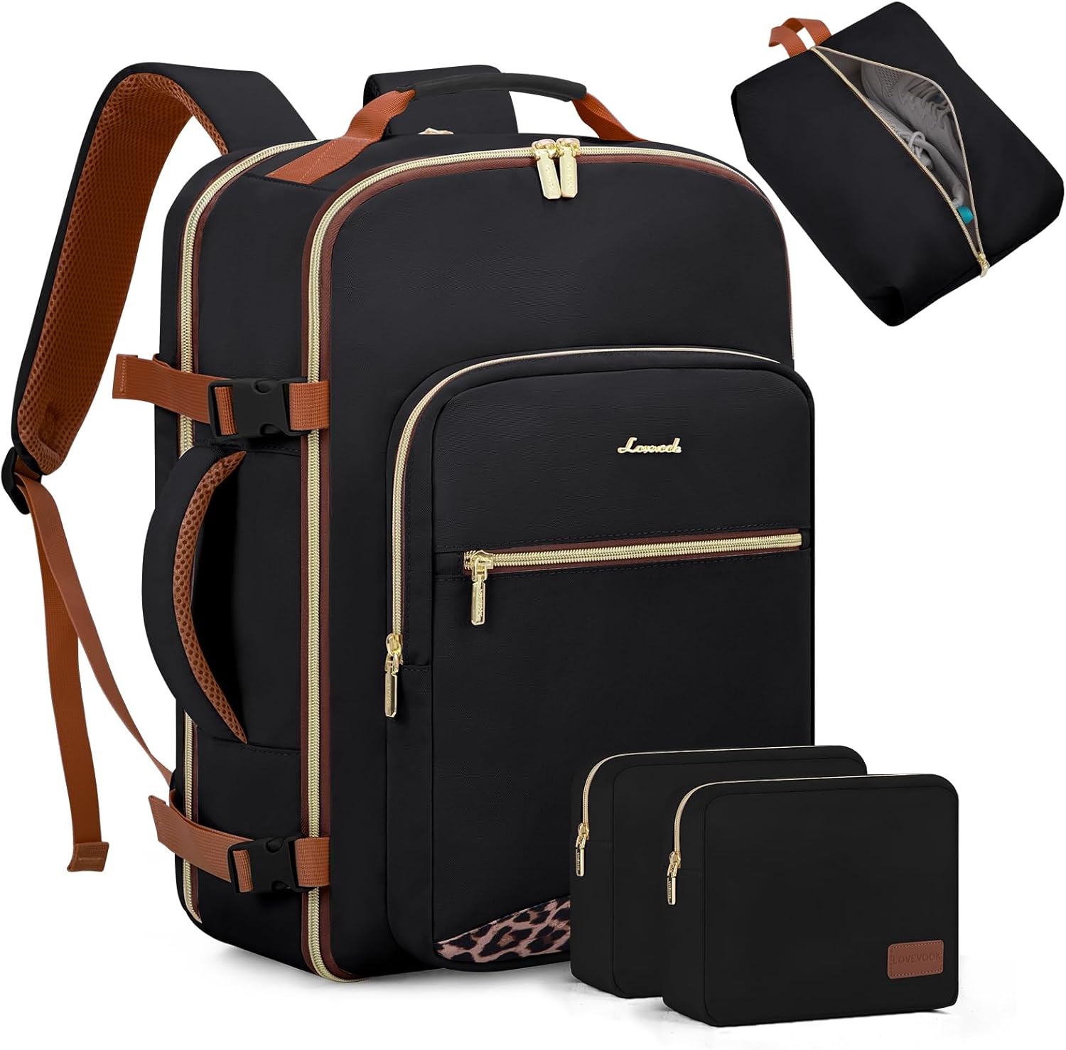 LOVEVOOK Travel Backpack for Women Men Flight Approved 50L